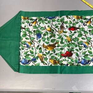 Colorful Bird Print Table Runner